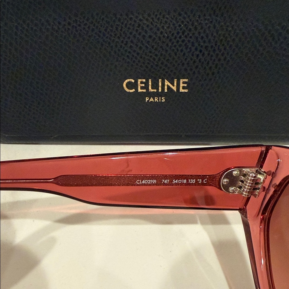 Celine Bordeaux Cat-Eye Sunglasses - Picture 5 of 6